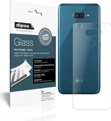 Produktbild von 2x Schutzfolie für LG K50 Rückseite matt - Anti-Shock 9H Folie dipos Glass Kunststoffglas
