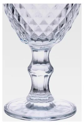 Produktbild von 6er Set Weingläser 370 ml aus Glas, Diamantoptik, transparent