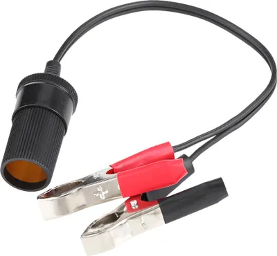 Image de Adaptateur pour bornes de batterie de voiture, prise allume-cigare, pinces auxiliaires, 12 V