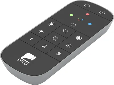 Image de EGLO connect.z Smart-Home Télécommande 2.0, ZigBee, accessoire pour luminaires EGLO connect.z en plastique noir et gris, fonctionne sur piles