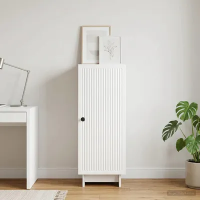 Produktbild von vidaXL Sideboard Hochglanz Weiß 33 x 34,5 x 90 cm Holzwerkstoff