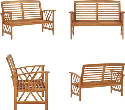 Produktbild von vidaXL Gartenbank 119 cm Massivholz Akazie - Gartenbank - Gartenbänke - Holzbank - Holzbänke
