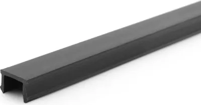 Produktbild von Abdeckprofil schwarz B-Typ Nut 10, Länge 1 Meter