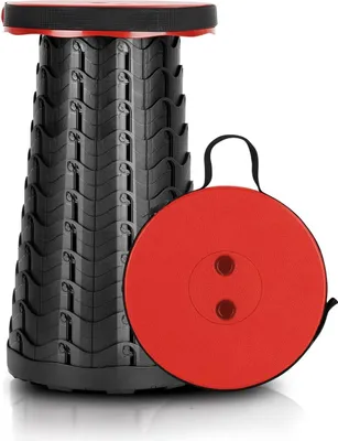 Produktbild von Leichtgewicht Faltbare Teleskop Campinghocker - Tragbarer Hocker für Garten, Angeln, Wandern und BBQ
