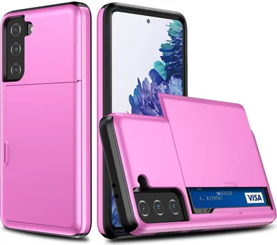 Produktbild von König Design Hülle kompatibel mit Samsung Galaxy S21 Plus Kunststoff Soft Handyhülle - Handy Case Rosa
