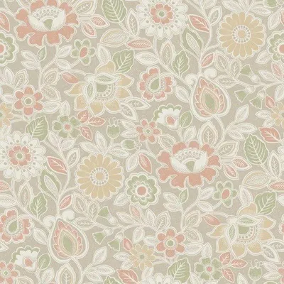 Produktbild von Borastapeter Tapete Blumen Beige - 660155 - 53 cm x 11.2 m