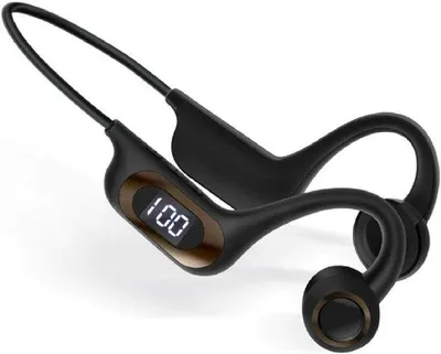 Obrázok produktu pre Bezdrôtové športové slúchadlá s Bluetooth, 5,3-palcový displej, čierne, vhodné na šport v prírode, cestovanie, do auta