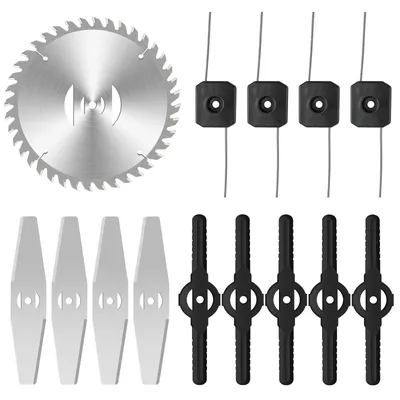 Produktbild von 14 PCS Rasenmäher Messer Ersatz-Trimmerklingen, geeignet für kabellosen Rasentrimmer, batteriebetriebene Rasenkantenschneider-Aufsätze