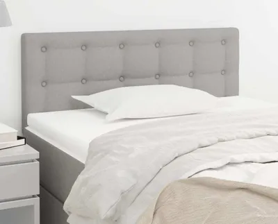 Produktbild von Cloris Designermöbel Kopfteil Hellgrau 80x5x78/88 cm Stoff 2024 Neu