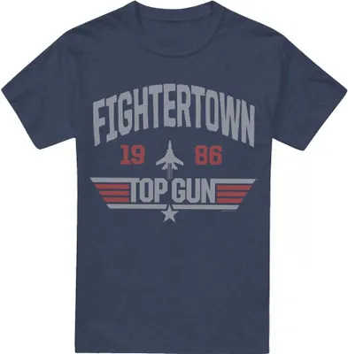 Immagine prodotto di Top Gun - Maglietta "Fightertown" per uomo/donna Unisex TV15297 (XL) (blu navy)