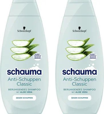 Zdjęcie produktu dla Schauma Szampon przeciwłupieżowy Classic z aloesem 400ml opakowanie 2 szt