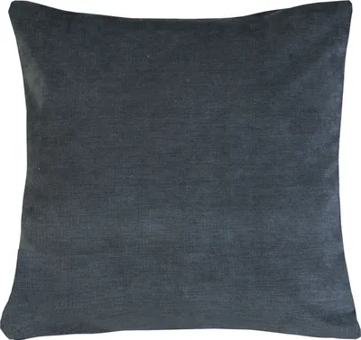 Produktbild von Kissenhülle - 40 x 40 cm - Anthrazit - Microvelours - mit Reißverschluss