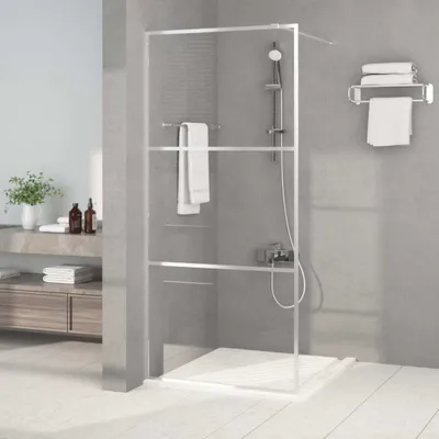 Produktbild von CLORIS Duschwand für Begehbare Dusche Silbern 90x195cm ESG-Klarglas - Duschabtrennungen LL0000145945