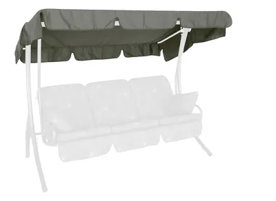 Produktbild von Angerer Hollywoodschaukel Sonnendach 210 x 145 cm Swingtex dunkelgrau