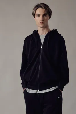 Immagine prodotto di OWN, felpa con cappuccio e zip, colore nero, taglia XXL