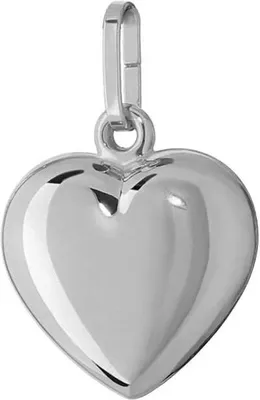 Produktbild von 925 Sterlingsilber Herz Anhänger Ketten Rhodiniert 10,5x10mm Damen Mädchen 4774