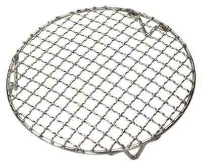 Imagen del producto de Barbacoa redonda para asar, de acero inoxidable, con patas