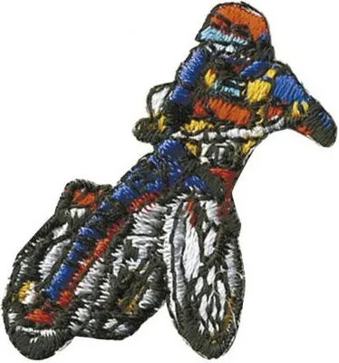 Produktbild von Aufnäher Patches Applikation - Motorcross 1 - 02004 Gr. ca. 2,5cm x 3,5cm
