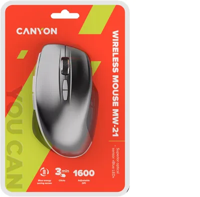 Produktbild von Canyon MW-21, rechts, Optisch, RF Wireless, 1600 DPI, Graphit