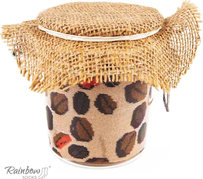 Produktbild von Kaffeebohnensocken im Glas Kaffeebohnensocken im Glas EU 36-40