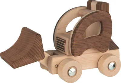 Produktbild von goki 55890 Radlader, goki nature 21,7 x 9 x 12,9 cm, Holz, natur
