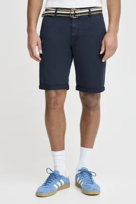 Produktbild von Blend BHBruno Herren Chino Shorts Bermuda kurze Hose mit Gürtel Stretch Eingrifftaschen Baumwollmischung Regular fit