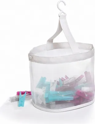 Obrázek produktu pro Košík na kolíčky na prádlo Domopak Living kolíčky na prádlo Průhledný plast (21 kusů)