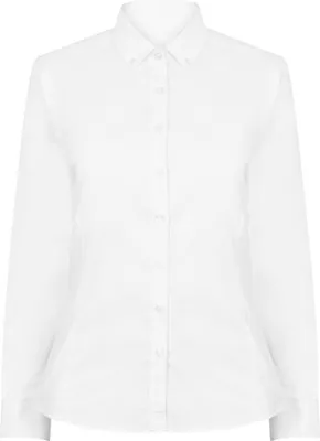 Obrázok produktu pre Moderná dámska blúzka s dlhým rukávom Henbury Oxford RW5424 (2XL) (biela)