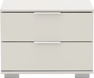 Produktbild von Schlafzimmer Nachttisch Nachtschrank in weiß ELSTRA-43, B/H/T ca. 52/40/38 cm