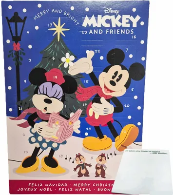 Produktbild von Mickey Mouse Adventskalender Mickey and Friends (75g Packung) + usy Block