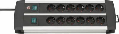 Zdjęcie produktu dla Listwa nasadowa Brennenstuhl Premium-Duo-Alu-Line 2x6x 3m