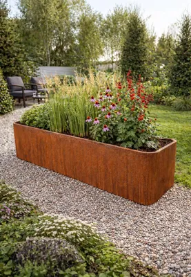 Produktbild von Badeko Pflanzeinfassung ,,Riva 2000“ in Edelrostoptik