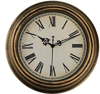 Image de Horloge murale rétro 25 cm, style classique, silencieuse, à quartz, à piles, décorative