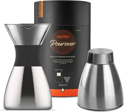 Immagine prodotto di Asobu Caffettiera Pour Over da 1 litro argento