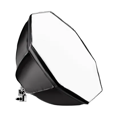 Produktbild von Walimex pro Octagon Softbox 55 cm mit 35 W Daylight LED, Studioleuchte 5000 K Tageslicht, Soft Box neigbar um ca. 135°, inkl. Diffusor ideal für Fotostudio