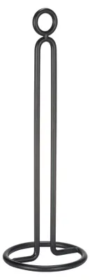 Produktbild von SCHÖNER WOHNEN-Kollektion Küchenrollenhalter Mod. REFIA stilvoller Küchenorganizer Metall Schwarz Ø12,5xH32,5 cm freistehend rutschfeste Basis für perfekte Ordnung