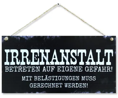 Productafbeelding van Wandschild met opdruk "Gesticht" - Wanddecoratie - 15x30 cm