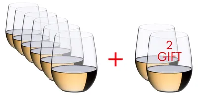 Produktbild von RIEDEL - The O Wine Tumbler Viognier/ Chardonnay Glas 33,5 cl, Vorteilsset - Kauf 8 Zahl 6