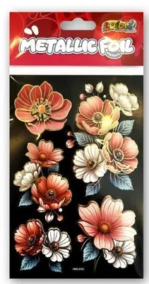 Image de Autocollants métallisés Double Flowers PENMATE