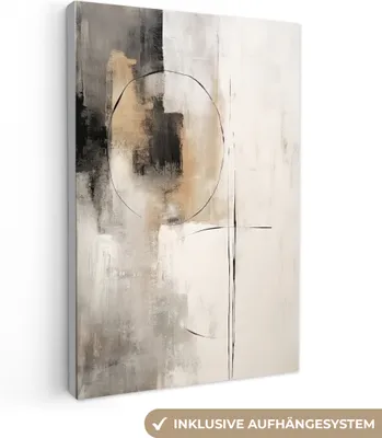 Zdjęcie produktu dla MuchoWow® - Obrazy na płótnie - Sztuka - Abstrakcja - Szary - Industrialny, Sztuka ścienna, Dekoracja ścienna Obrazy Salon, 80x120cm