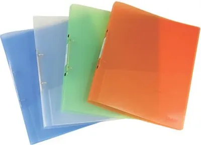 Produktbild von Schulordner A4 PP Struktur sortiert DONAU 8564201-99 transp. 2R 25mm