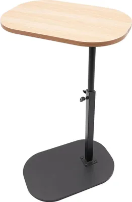 Produktbild von C-Form Beistelltisch - Kleiner Couchtisch - Höhenverstellbar - Freistehend - Sofa- und Betttisch - Platzsparend - Khaki