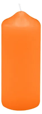 Produktbild von Spitzkopf Stumpen Kerzen Mandarin Orange 12 x Ø 5 cm, 12 Stück
