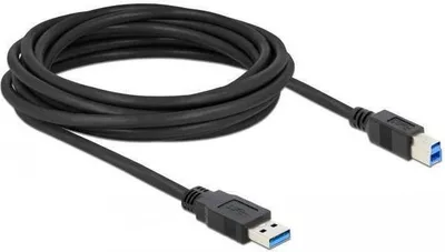 Productafbeelding van USB Kabel Delock USB3.0 A -> B St/St 5.00m schwarz