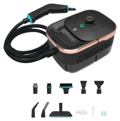 Produktbild von Dampfreiniger Auto 2500W, Hochdruck Dampfreiniger mit 4 bar und 105°C Dampf, tragbares Reinigungsgerät für Fahrzeug, Haushalt und Werkstatt