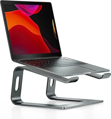 Produktbild von Ergonomischer Notebookständer, 10-15,6 Zoll, Grau, Universal