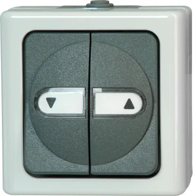Produktbild von Kopp 561556004, Tasten, Schwarz, Weiß, Thermoplast, IP44, 250 V, 10 A