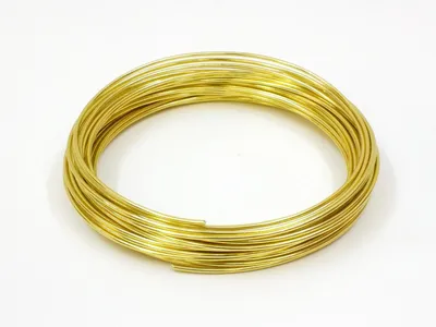 Produktbild von 3m Aludraht / Aluminiumdraht, Farbe: Gold