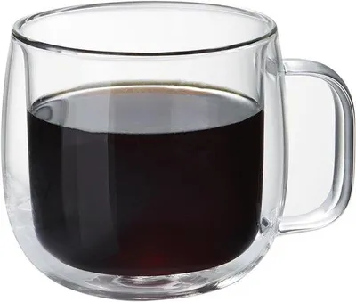 Produktbild von Famanu Kaffeetasse Doppelwandig - 300ml Hitzebeständig