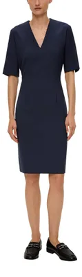 Produktbild von s.Oliver 2134063.5959.46, Weiblich, Mantelkleid, Blau, Mittlere-Länge, Karriere, Wadenlänge